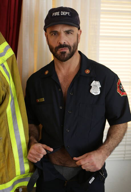 Hot american boys hunk Armond Rizzo and hairy stud Adam Russo posing naked and showing butt