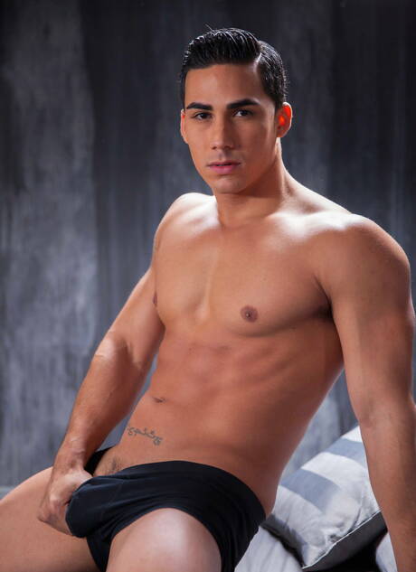 Latino well-built Topher Di Maggio and russian husky guy Dato Foland have a hot sex