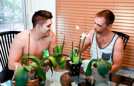 Pretty american boys hairy stud Joe Parker and tough guy Adrian Suarez in hard anal sex