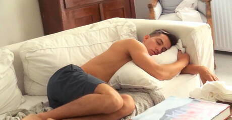 Slovak beautiful boy Kieran Benning and czech twink Sven Basquiat have a hot sex in kitchen