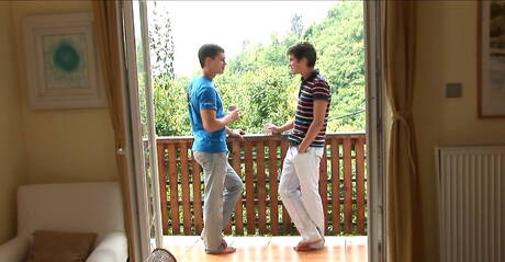 Two czech dudes beefy Adam Archuleta and tough guy Jean-daniel sucking and fucking each other outside