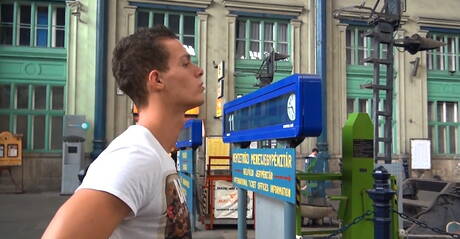 Czech well-built Colin Hewitt and american hunky guy Erik Bouna in hot anal sex outside