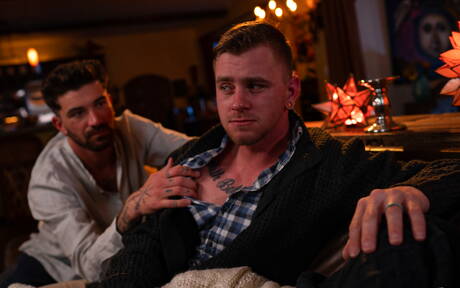 American twink Ryan Jordan and french tough guy Chris Damned fuck after blowjob