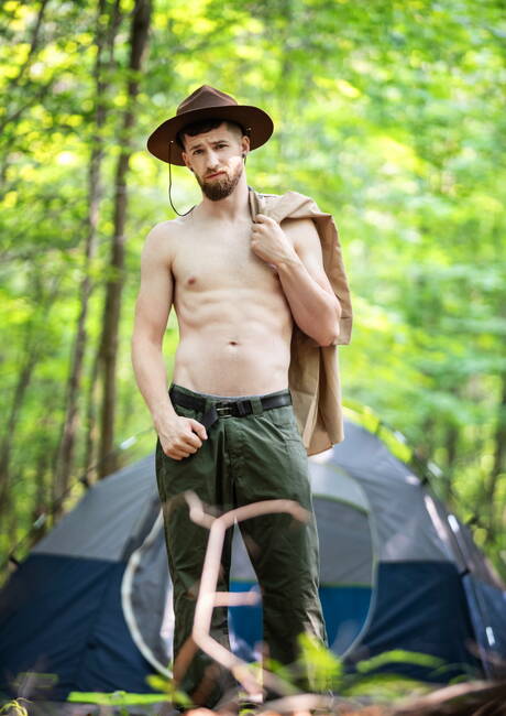 Sexy buddies Thyle Knoxx, Malik Delgaty and Marco Bianchi sucking and fucking each other outdoor