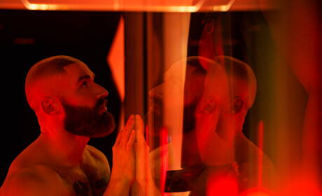 Ty, Francois Sagat, Mickey Taylor, DeAngelo have a good interracial groupsex