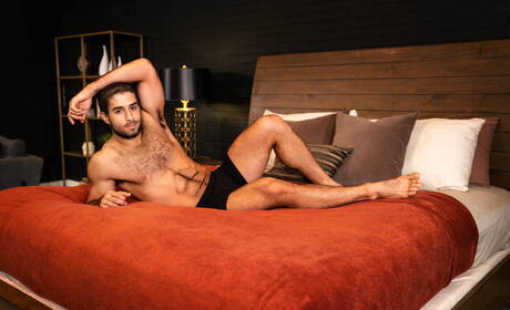 Canadian strongman Shane Jackson and latin muscular Diego Sans in hot ass fuck action