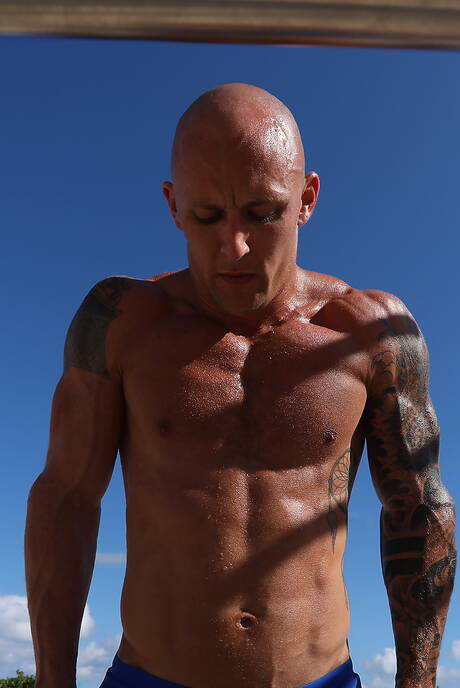 Nice american boys hunk Trevor Laster and hunk Wesley Woods in hot anal sex on the beach