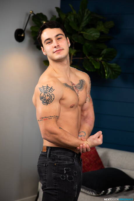 Shameless guys Alex Tanner, Jayden Marcos and Danny Parker in hot threesome anal sex