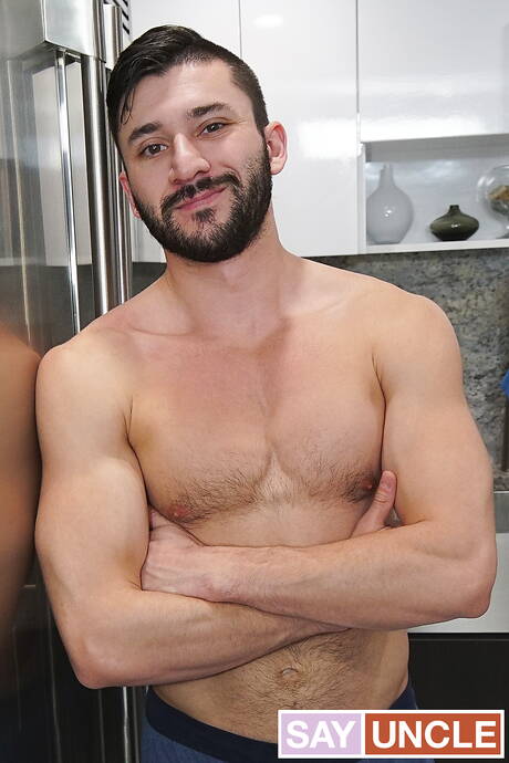 Nice american boys young Dakota Lovell and hunk Scott Demarco fuck after dick sucking in the kitchen