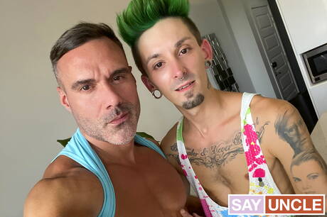 Canadian muscular Manuel Skye and young boy Charly Willingsky in hot homosexual scene